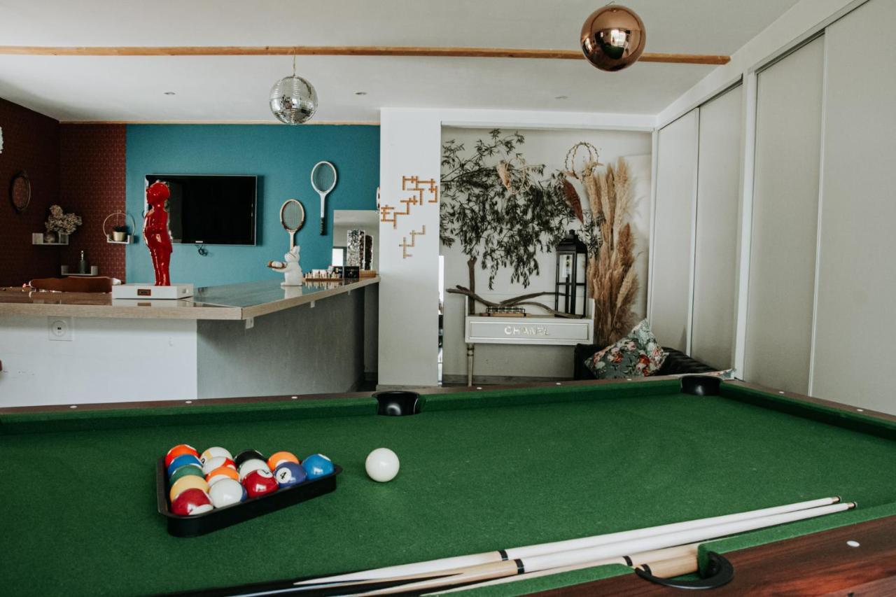 La Villa O Bois - Billard & Baby-Foot - Face A La Foret Séméac エクステリア 写真